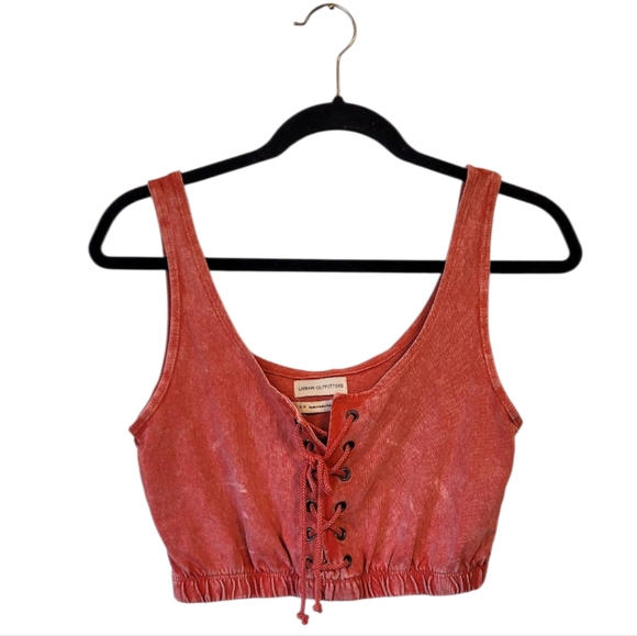Urban Outfitters Women's Rust Cropped Corset Tank Top Size S NWT - Picture 1 of 7